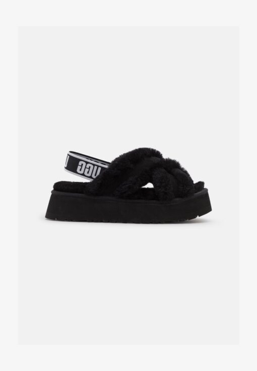 UGG DISCO CROSS SLIDES black