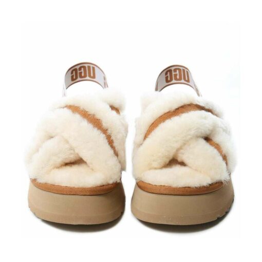 UGG DISCO CROSS SLIDES chestnut