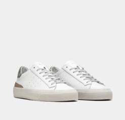 D.A.T.E. SONICA LEATHER WHITE-ARMY