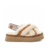 UGG DISCO CROSS SLIDES chestnut