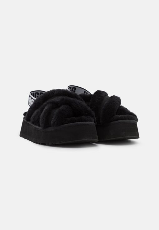 UGG DISCO CROSS SLIDES black