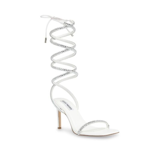STEVE MADDEN SANDALO ENCHANTER white silver