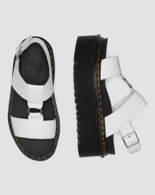 DR MARTENS  SANDALI DI PELLE FRANCIS CON CINTURINO