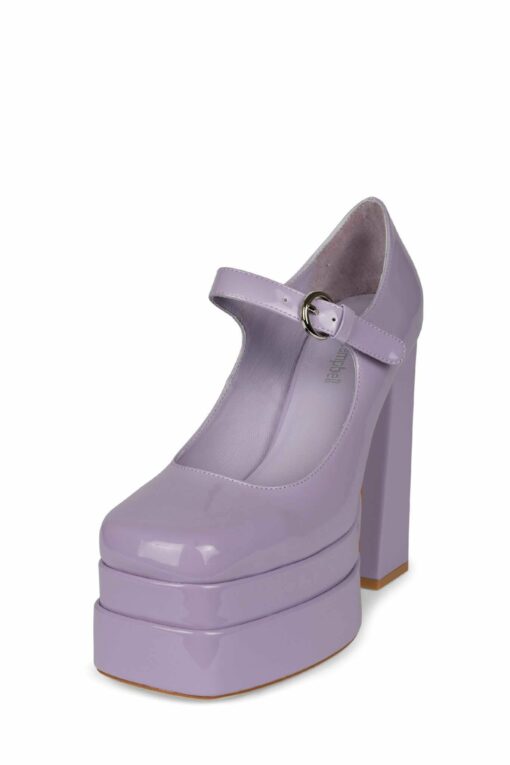 JEFFREY CAMPBELL CHILLIN Bright Lilac Patent