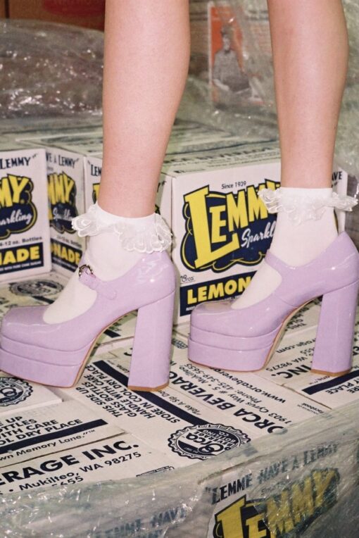 JEFFREY CAMPBELL CHILLIN Bright Lilac Patent