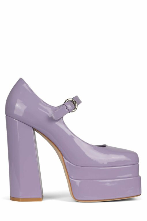 JEFFREY CAMPBELL CHILLIN Bright Lilac Patent