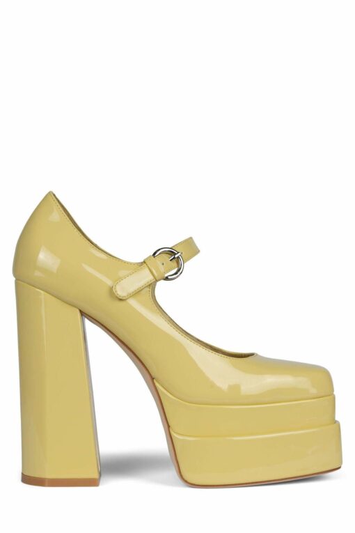 JEFFREY CAMPBELL CHILLIN yellow patent