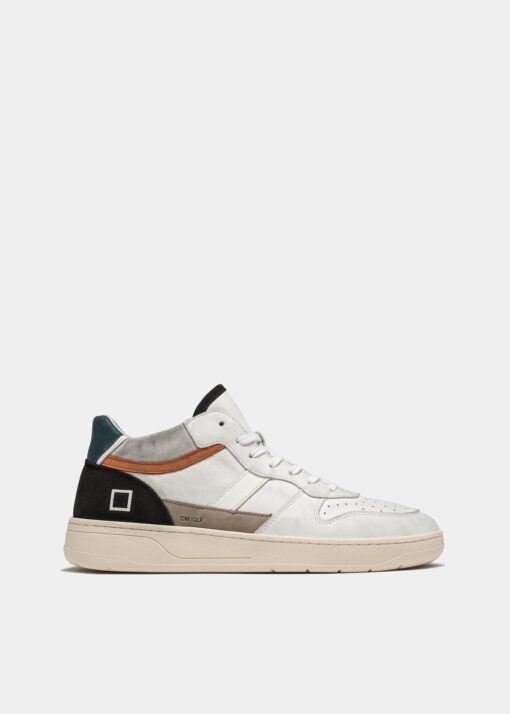 D.A.T.E. COURT 2.0 MID CALF White-black