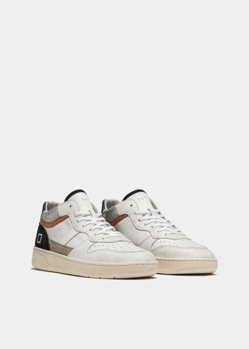 D.A.T.E. COURT 2.0 MID CALF White-black