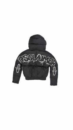 Disclaimer JACKET crop BLACK LOGO