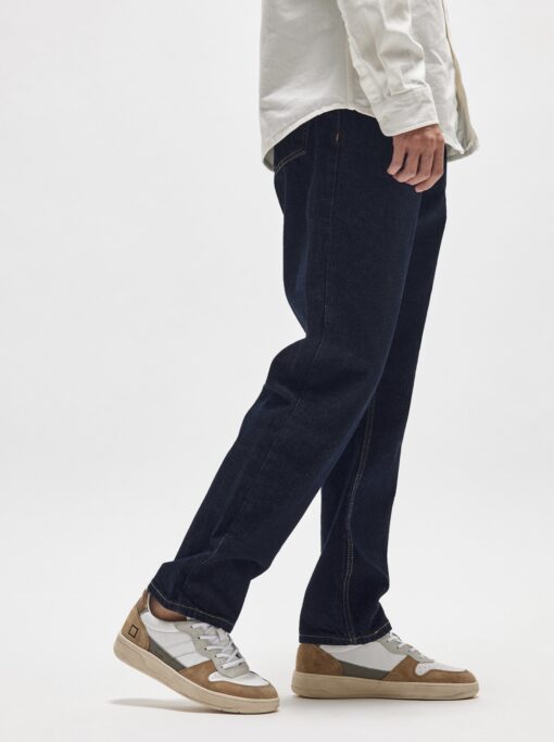 D.A.T.E. COURT 2.0 VINTAGE CALF WHITE-BROWN