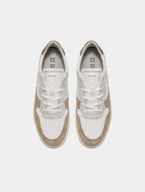 D.A.T.E. COURT 2.0 VINTAGE CALF WHITE-BROWN