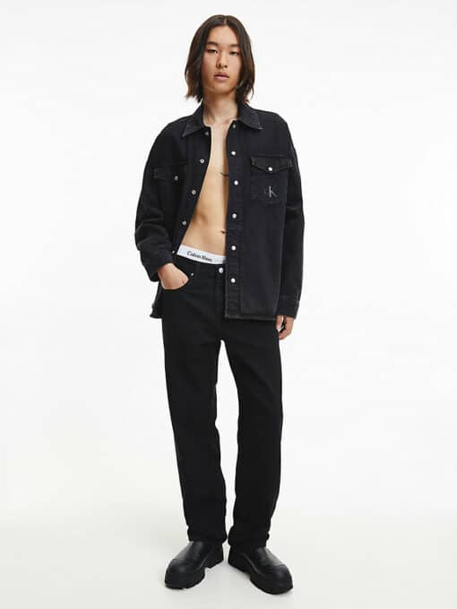 CALVIN KLEIN Camicia Di Jeans Oversize Nera