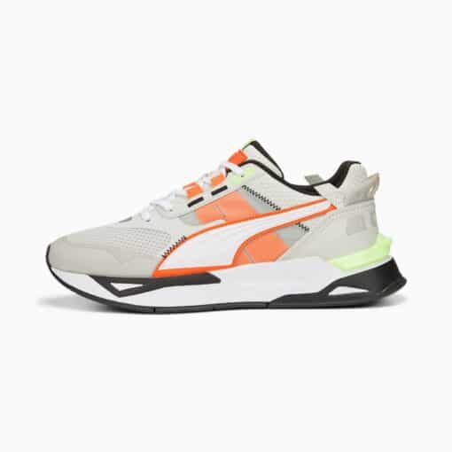 PUMA Mirage Sport Tech Glacier Gray-Nasturtium