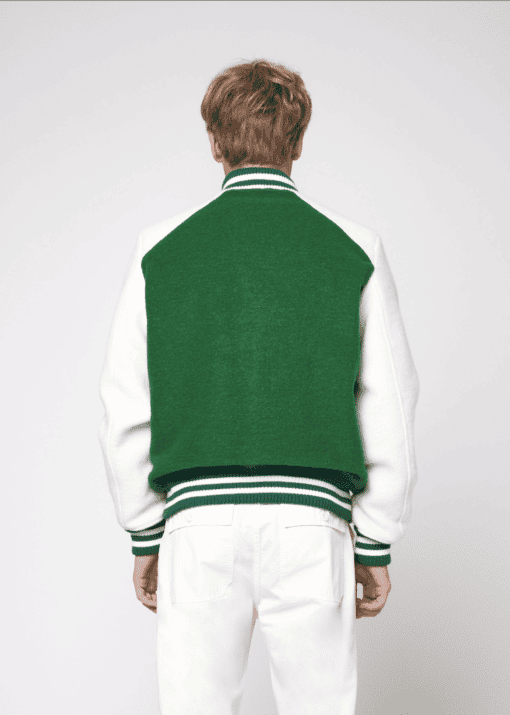 BLAST OFF GIACCA VARSITY MIRA BASIC White / Green