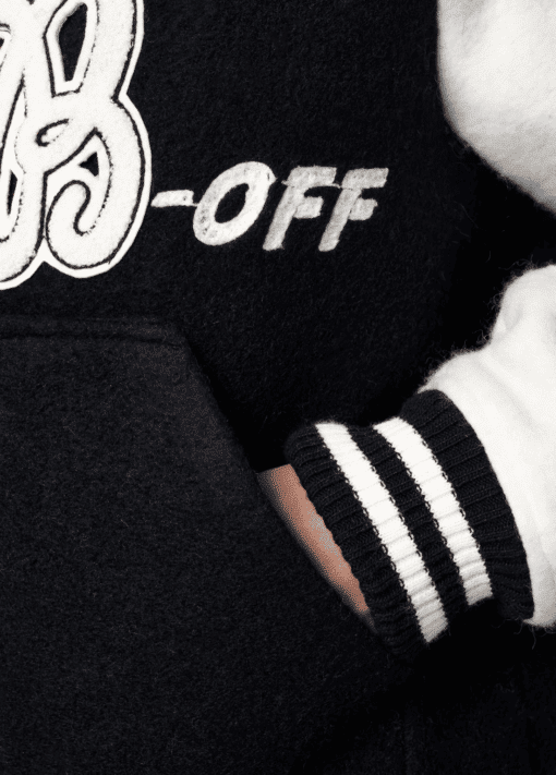 BLAST OFF GIACCA VARSITY MIRA BASIC White / Black