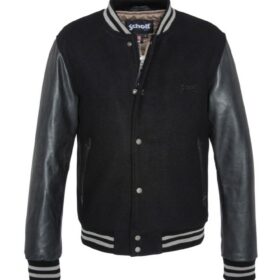 SCHOTT N.Y.C. Varsity Jacket Black/Grey