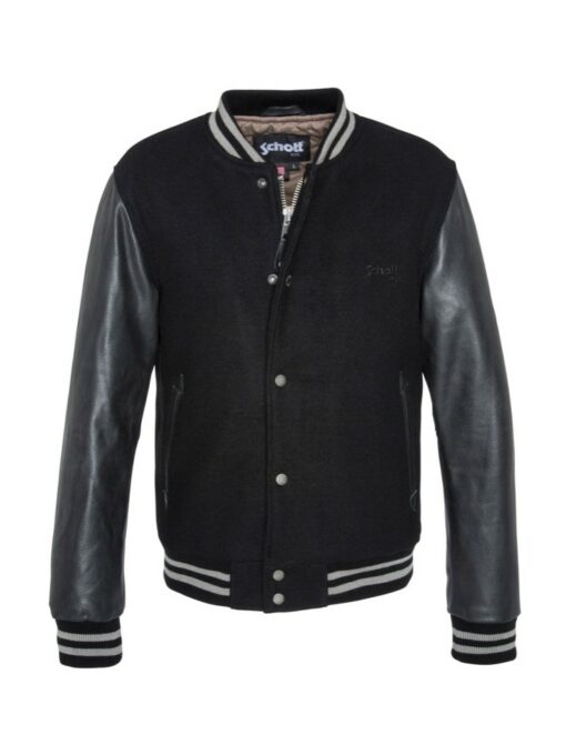 SCHOTT N.Y.C. Varsity Jacket Black/Grey