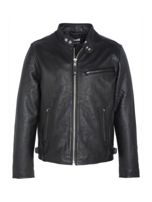 SCHOTT N.Y.C. Biker in pelle Nero