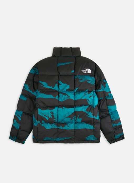 The North Face GIACCA IN PIUMINO LHOTSE Harbor Blue Mountain Peak Print