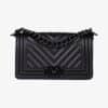 MARC ELLIS BORSA Flat Soho Nero-Oro