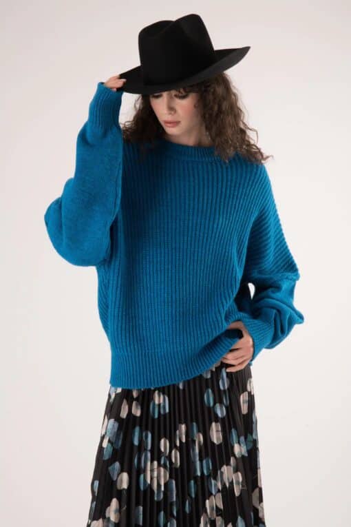 MERCI Maglione Over COBALTO