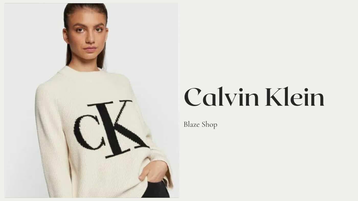 ragazza con maglia calvin klein