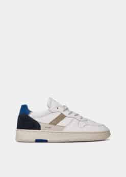 D.A.T.E. COURT 2.0 VINTAGE  CALF WHITE-BLUE