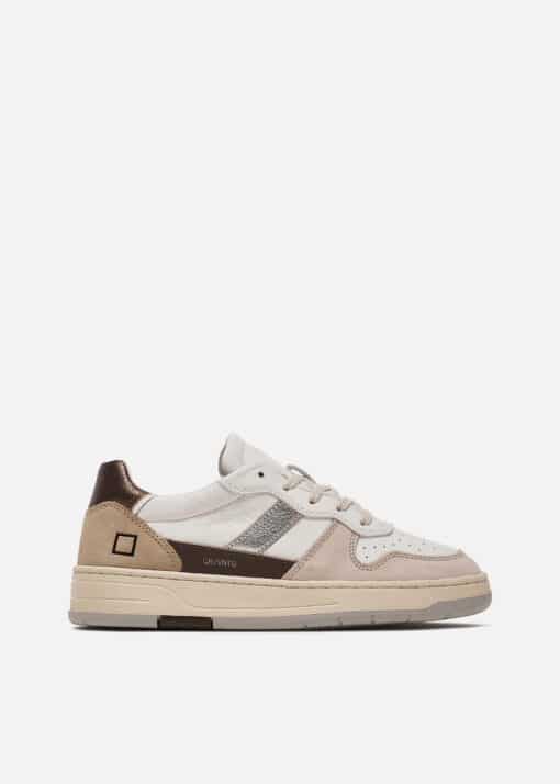 D.A.T.E. COURT 2.0 VINTAGE Calf WHITE-BRONZE