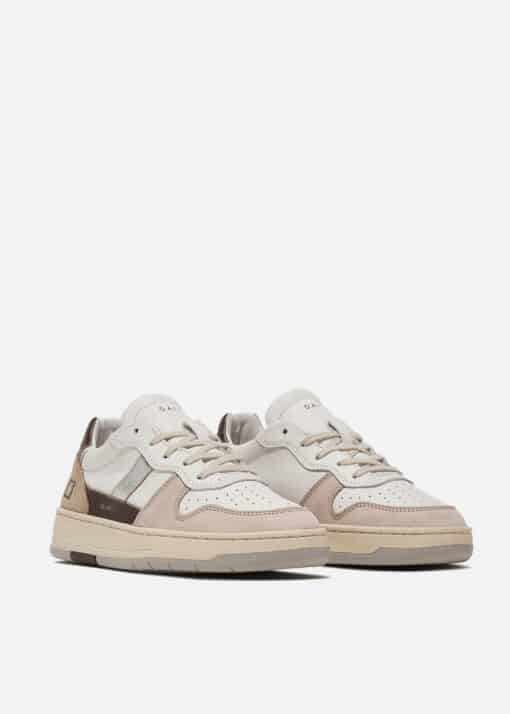 D.A.T.E. COURT 2.0 VINTAGE Calf WHITE-BRONZE
