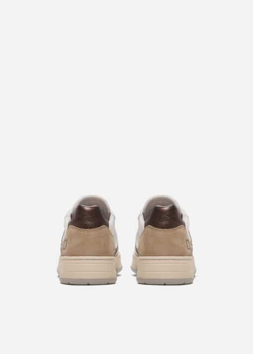D.A.T.E. COURT 2.0 VINTAGE Calf WHITE-BRONZE