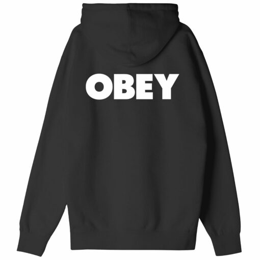 OBEY BOLD HEAVYWEIGHT PULLOVER HOOD black