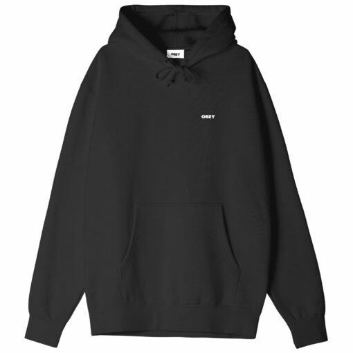 OBEY BOLD HEAVYWEIGHT PULLOVER HOOD black