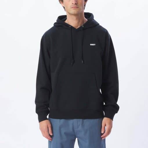 OBEY BOLD HEAVYWEIGHT PULLOVER HOOD black