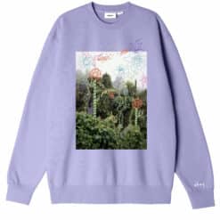 OBEY JUNGLE DOODLES HEAVYWEIGHT CREWNECK digital lavender
