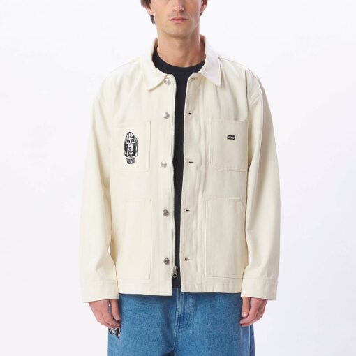 OBEY HYMN JACKET unbleached