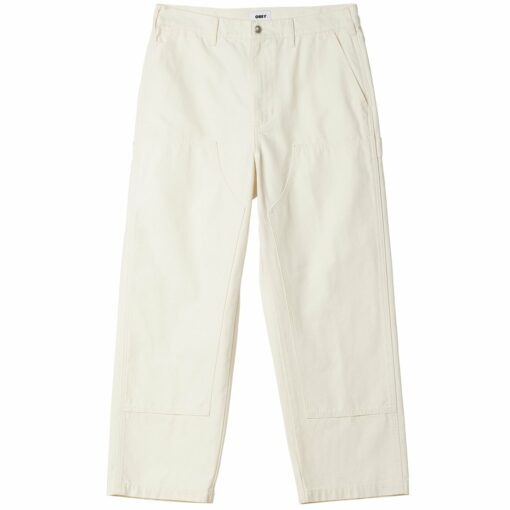 OBEY BIG TIMER TWILL DBL KNEE PANT unbleached