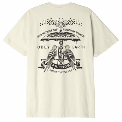 OBEY FARIWEATHER FRIENDS ORGANIC T-SHIRT sago
