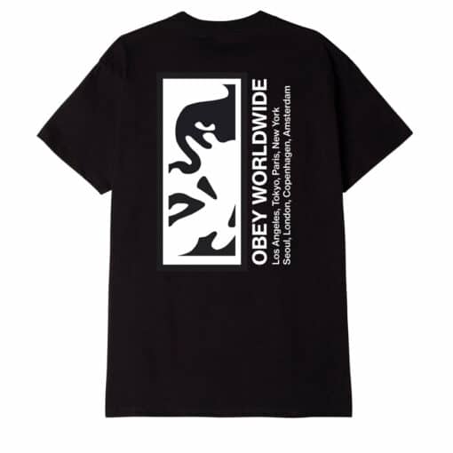OBEY HALF FACE ICON CLASSIC T-SHIRT black