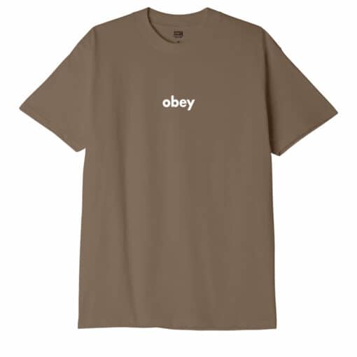 OBEY  LOWER CASE II CLASSIC T-SHIRT silt