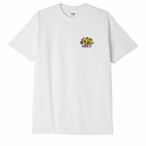OBEY BOWL OF FRUIT CLASSIC T-SHIRT white
