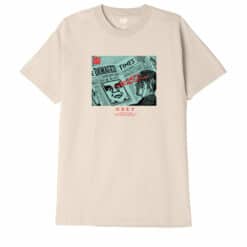 OBEY WAKE UP CALL CLASSIC T-SHIRT cream