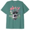 OBEY BOLD DOT ORGANIC T-SHIRT palm leaf