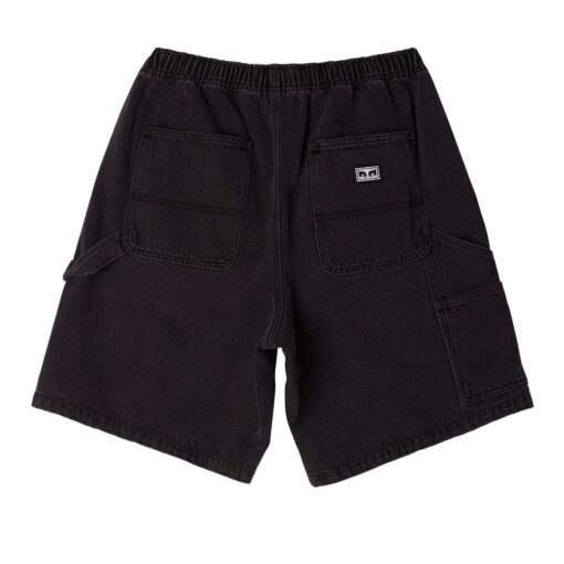 OBEY EASY DENIM CARPENTER SHORT black