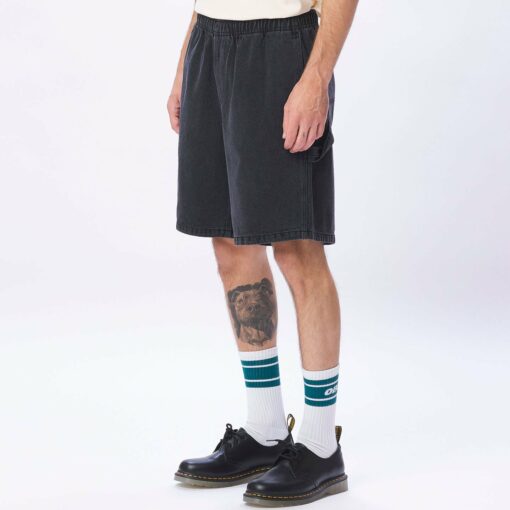 OBEY EASY DENIM CARPENTER SHORT black