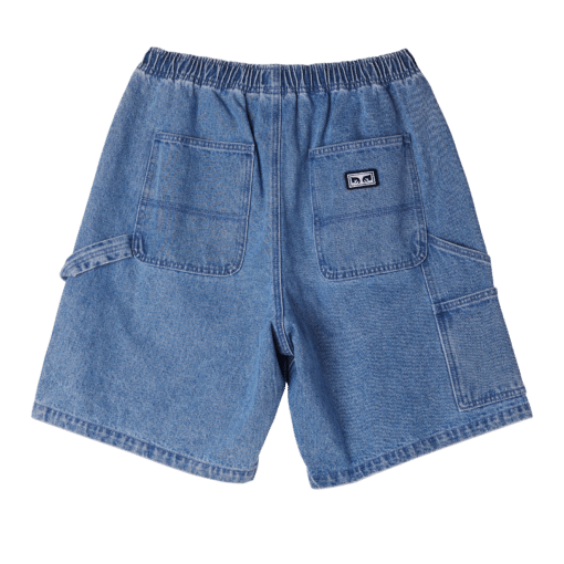 OBEY EASY DENIM CARPENTER SHORT light indigo