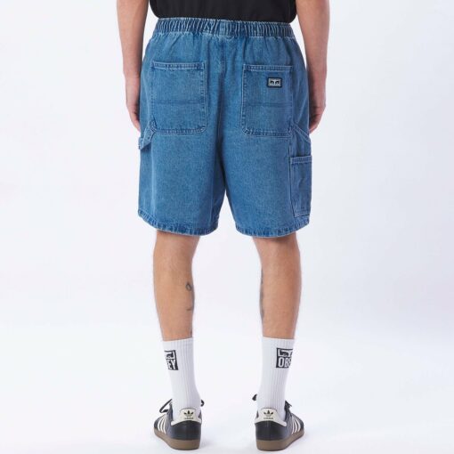 OBEY EASY DENIM CARPENTER SHORT light indigo
