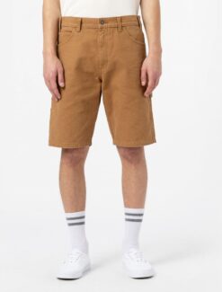 DICKIES Shorts in Tela di Cotone duck brown