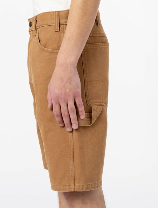 DICKIES Shorts in Tela di Cotone duck brown