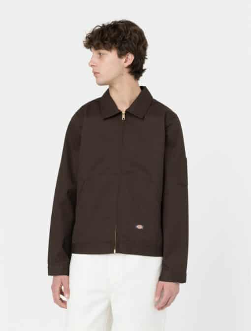 DICKIES Giacca Sfoderata Eisenhower dark brown